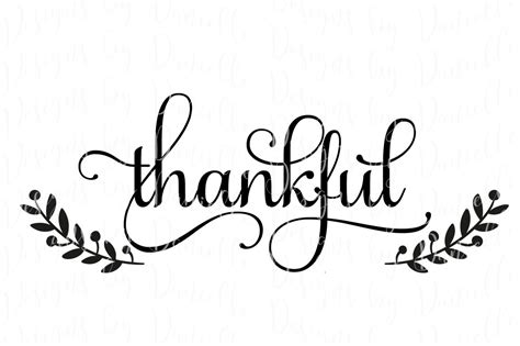 Thankful Thanksgiving SVG Cutting File By Designs by Danielle