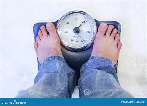 Feet On Weight Scale Stock Photo Image Of Lifestyle Loss 8286580