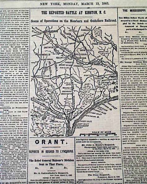 Civil War Map Of Kinston North Carolina