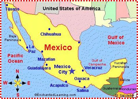 Le Mexique Sur La Carte Une Carte Du Mexique Amérique Centrale