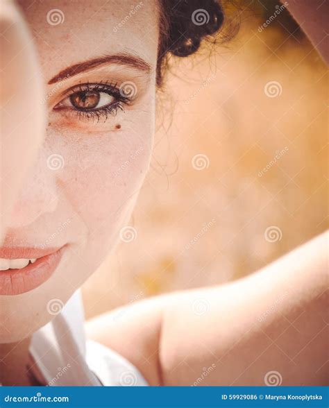 Sunny Smile Stock Photo Image Of Charm Emotions Freckles 59929086