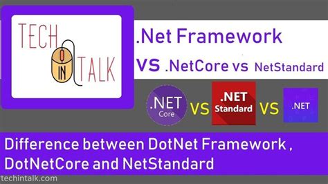 Difference Between Net Core Net Standard And Net Full Framework