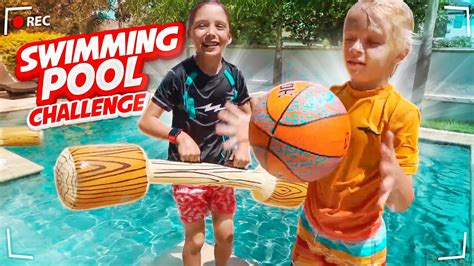 Swimming Pool Challenge With Mike And Alex Youtube