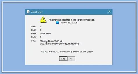 How To Fix Script Error On Windows 1110