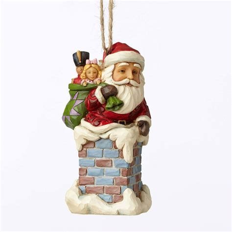 Jim Shore 4053829 Santa In Chimney Ornament New 2016