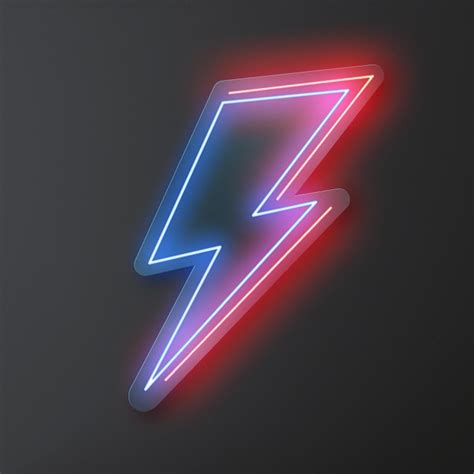 Lightning Bolt Led Neon Sign Liberty Games