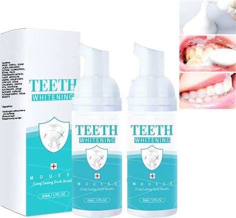 2 stück teethaid mouthwash toothpaste whitening teeth whitening foam toothpaste toothpaste