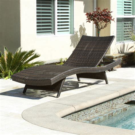 Buy products such as costway outdoor folding chaise lounge chair w/cushion turquoise at walmart and save. Christopher Knight Home Toscana Outdoor Brown Wicker ...