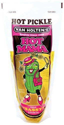 Van Holtens Pickle In A Pouch Hot Mama 12 Pickles Hot Mama Pickles Hot Pickles Hot Mama