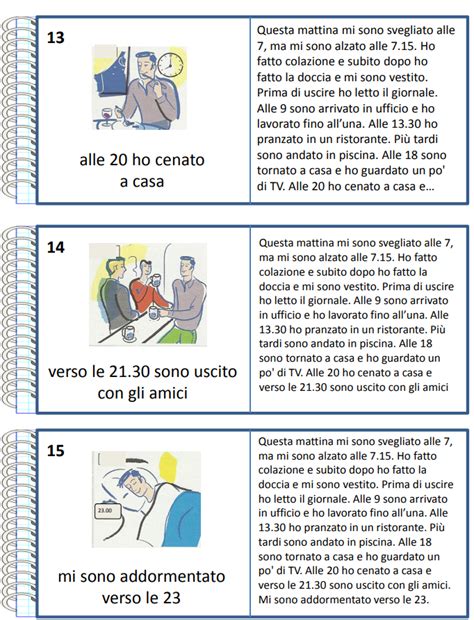 Italian As Second Language Azioni Quotidiane Al Passato