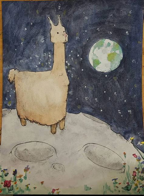 Space Llama By Imjustamanatee On Deviantart