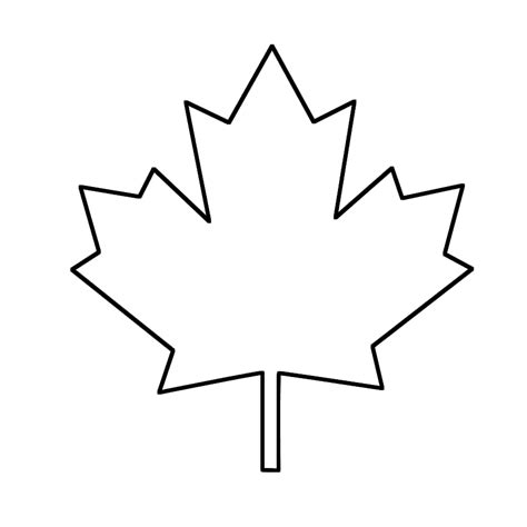 Maple Leaf Drawing Canada Day Canadian Maple Leaf Coloring Pages