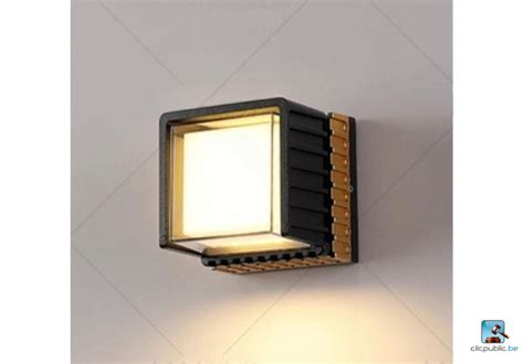 6 X Outdoor Wall Lamp Cube Ip65 7w Led 7110 Clicpublicbe Online