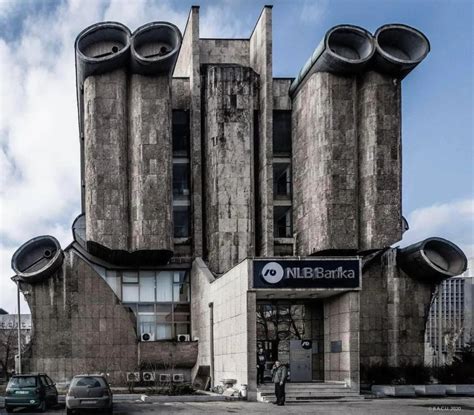 The Worlds Ugliest Building Tuzla Bank Based In Bosnia