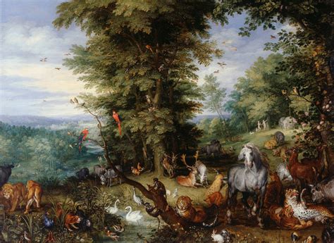 Jan Bruegel The Elder Adam Et Eve Dans Le Jardin Deden 1615 59×90 Cm