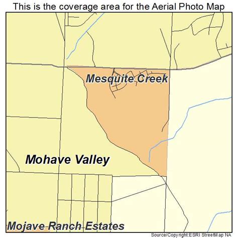Aerial Photography Map Of Mesquite Creek Az Arizona