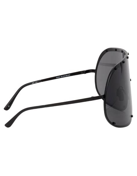 rick owens black shield sunglasses · vergle