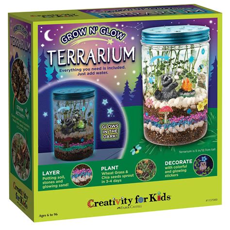 Creativity For Kids Grow N Glow Terrarium Kit For Kids Science