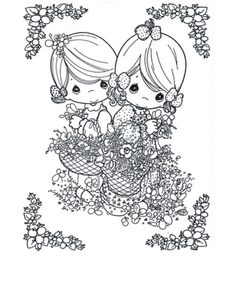 Cute Precious Moments Coloring Book Pages