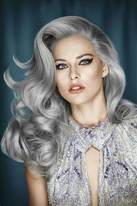 Long Silver Hair Hairstyles And Color Pinterest Silver Hair Long
