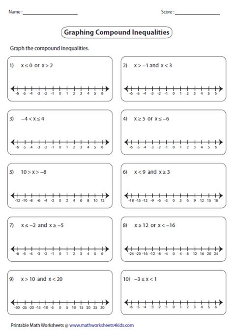 You need to use the worksheets to resolve mathworksheets4kids that your child may be having. Solving And Graphing Inequalities Worksheet Answer Key Pdf ...