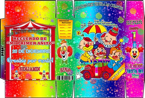 Kits Imprimibles Kit Imprimible Payasos Circo