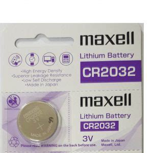 Maxell CR2032 Original Watch Battery Baterai 2032 Jam Kancing BIOS