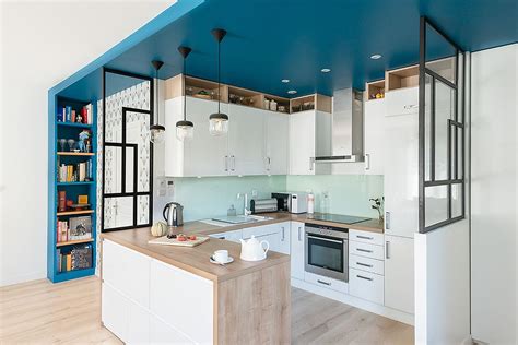 dekorasi dapur  warna pirus minimalis