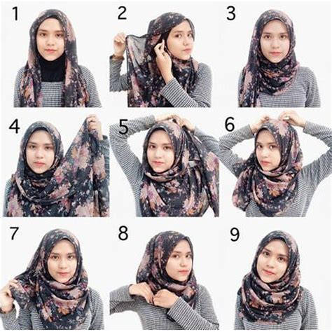 Tutorial Hijab Segi Empat Wajah Kotak Ragam Muslim