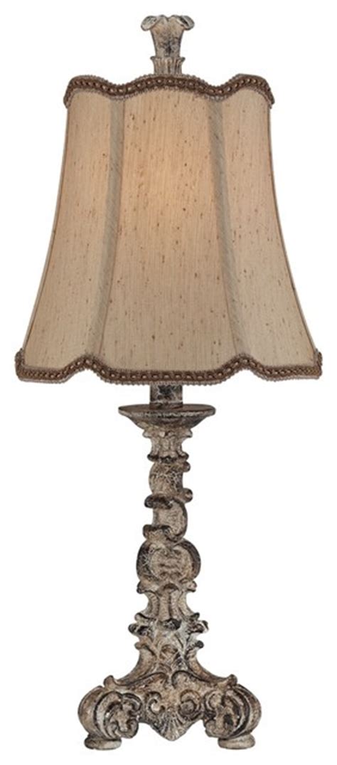 Country Cottage Petit French Candlestick Accent Lamp Traditional
