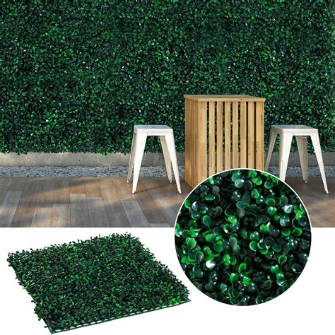 12pc 20x 20 Artificial Boxwood Hedge Mat Plant Panels Greenery Walls