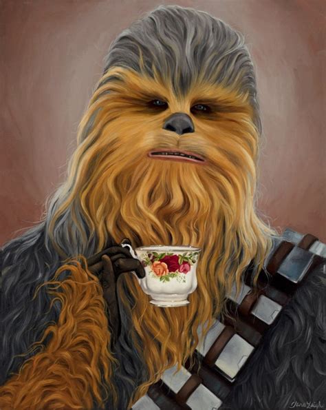 Chewy Chewbacca Star Wars Print Oil Painting Etsy