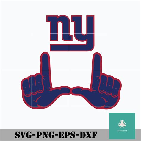 New York Giants With Fingers Svg New York Giants Svg Giants Svg Nfl