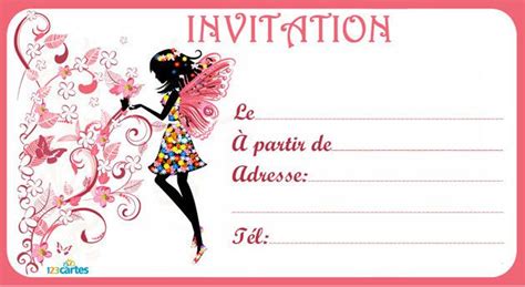 Carte D Invitation Anniversaire Gratuite