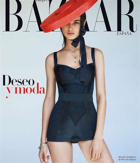 Harpersbazaares Blanca Padilla Dolce And Gabbana