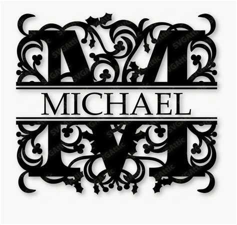 M Split Monogram Svg The Art Of Mike Mignola