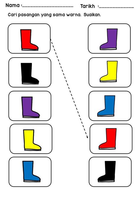 Prasekolah Sk Raja Chulan Lembaran Kerja Tema Pakaian Imagesee