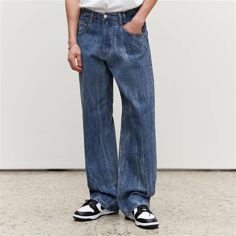 Mid Rise Wide Jeans Dcpt027crinkleblue Oco 브랜드 편집샵 오씨오
