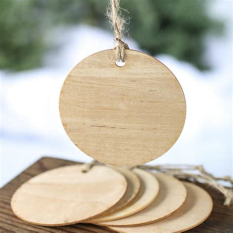 Unfinished Wood Round Laser Cut Ornaments All Wood Cutouts Wood