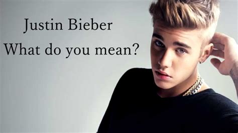 Justin sun sign is pisces and his birth flower is daffodil. Justin Bieber - What do you mean? (lyrics) - YouTube