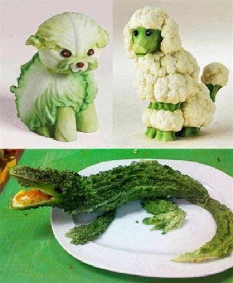 Animals Made Out Of Vegetables What A Yummy And Fun Snack Food