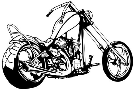 Chopper Motorcycle Silhouette Motorcycle Silhouette Free Clipart