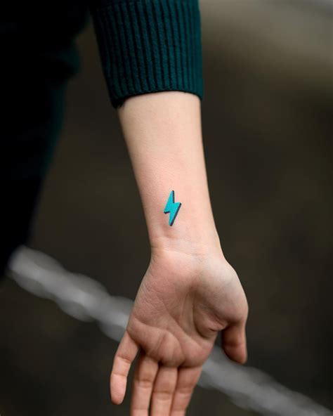 Hand Poked Lightning Bolt By Zzizziboy