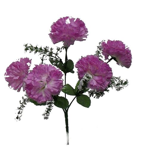 60 Carnations ~ Lavender ~ Silk Wedding Flowers Bridal