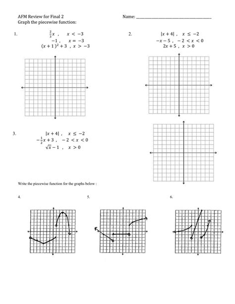 42 Graphing Piecewise Functions Worksheet With Answers Worksheet Resource