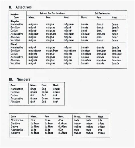 Latin I: Latin Adjectives Chart | Latin language learning 