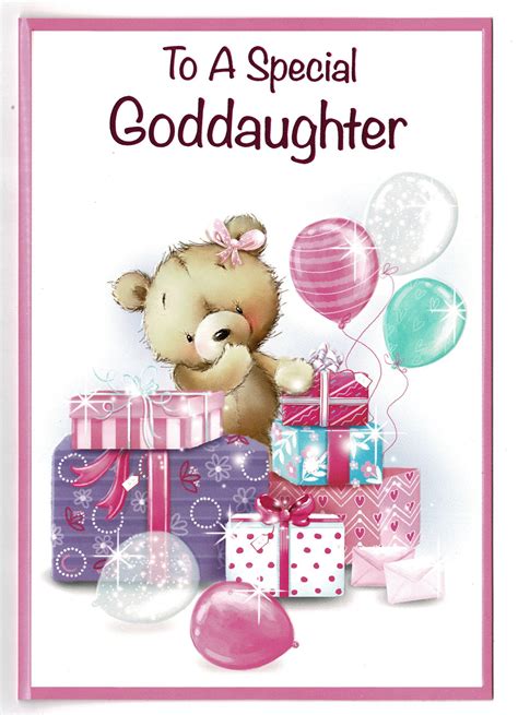 Goddaughter Birthday Card To A Special Goddaughter With Love