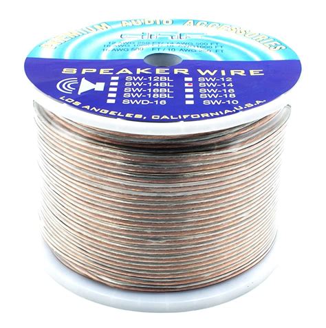 Dnf 14 Gauge 100 Copper Ofc Speaker Wire For Caraudiohome 500 Ft