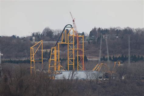 Kennywood Construction Update Steel Curtain Topped Off Coaster Talk