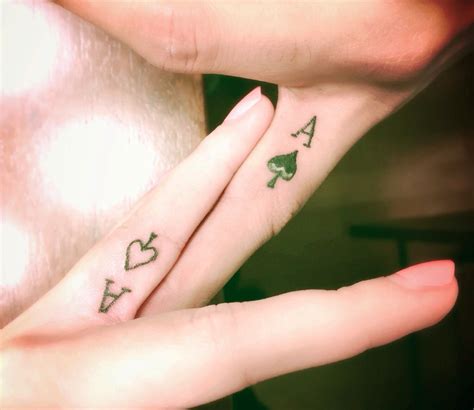 Ace Of Spade Matching Tattoo We Got Them On Our Left Ring Fingers To Make A Promise To Each